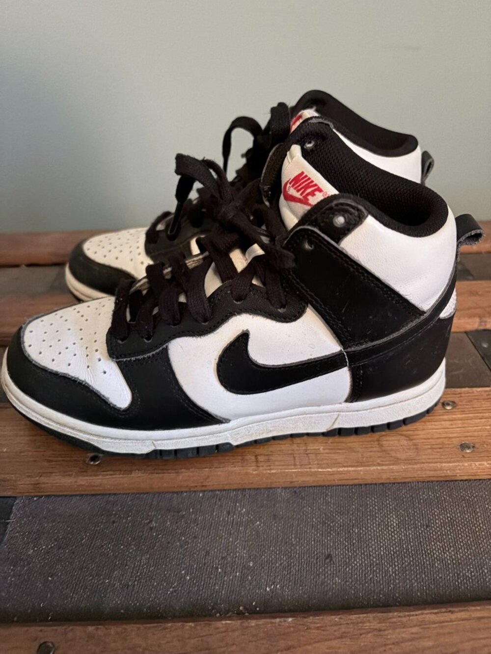 Nike Panda Dunk High Womens 6.5 Big Kids size 5
